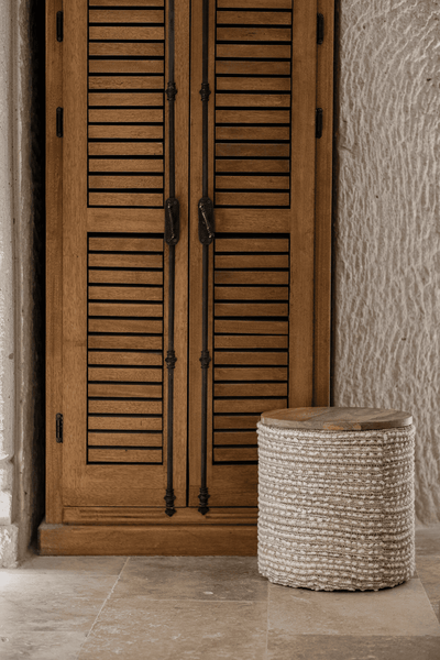Pure Sandıklı Bej Krem Puf 40X50 4278