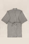 Raw Pamuk Gri Sabahlık Kimono S-M 1517A