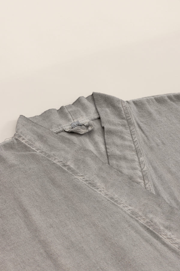 Raw Pamuk Gri Sabahlık Kimono S-M 1517A