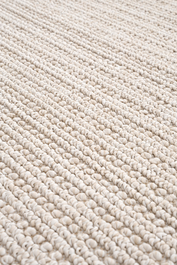 Retro Plain Krem Düz Dokuma Halı A3190A