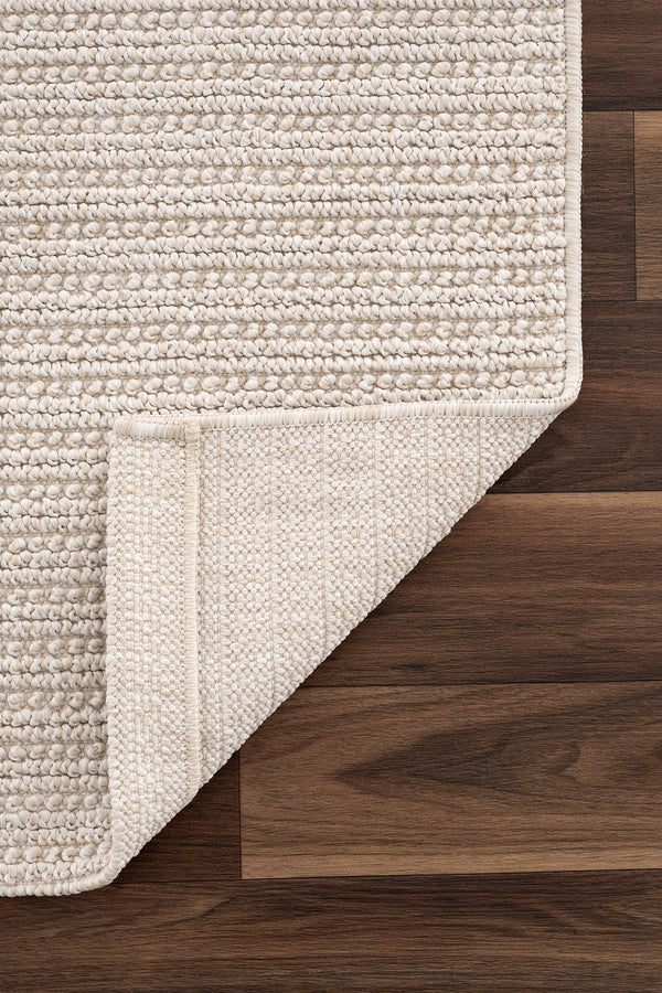 Retro Plain Krem Düz Dokuma Halı A3190A