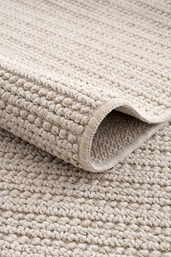 Retro Plain Krem Düz Dokuma Halı A3190A
