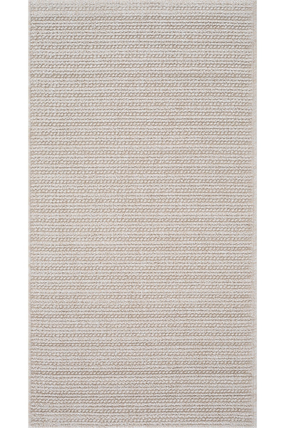 Retro Plain Krem Düz Dokuma Yolluk A3190Y