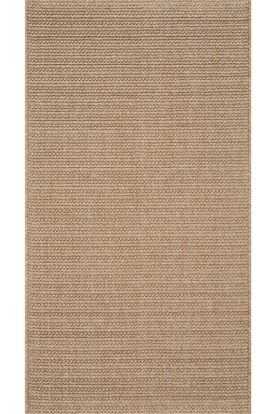 Retro Plain Natural Düz Dokuma Yolluk A3190Y
