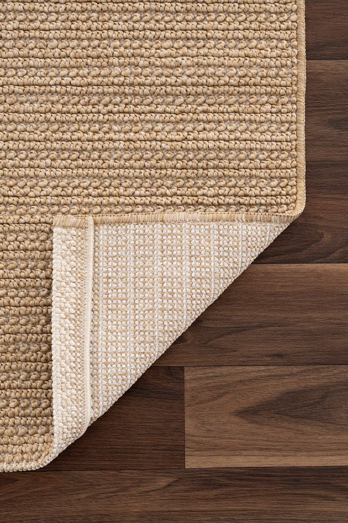 Retro Plain Natural Düz Dokuma Yolluk A3190Y