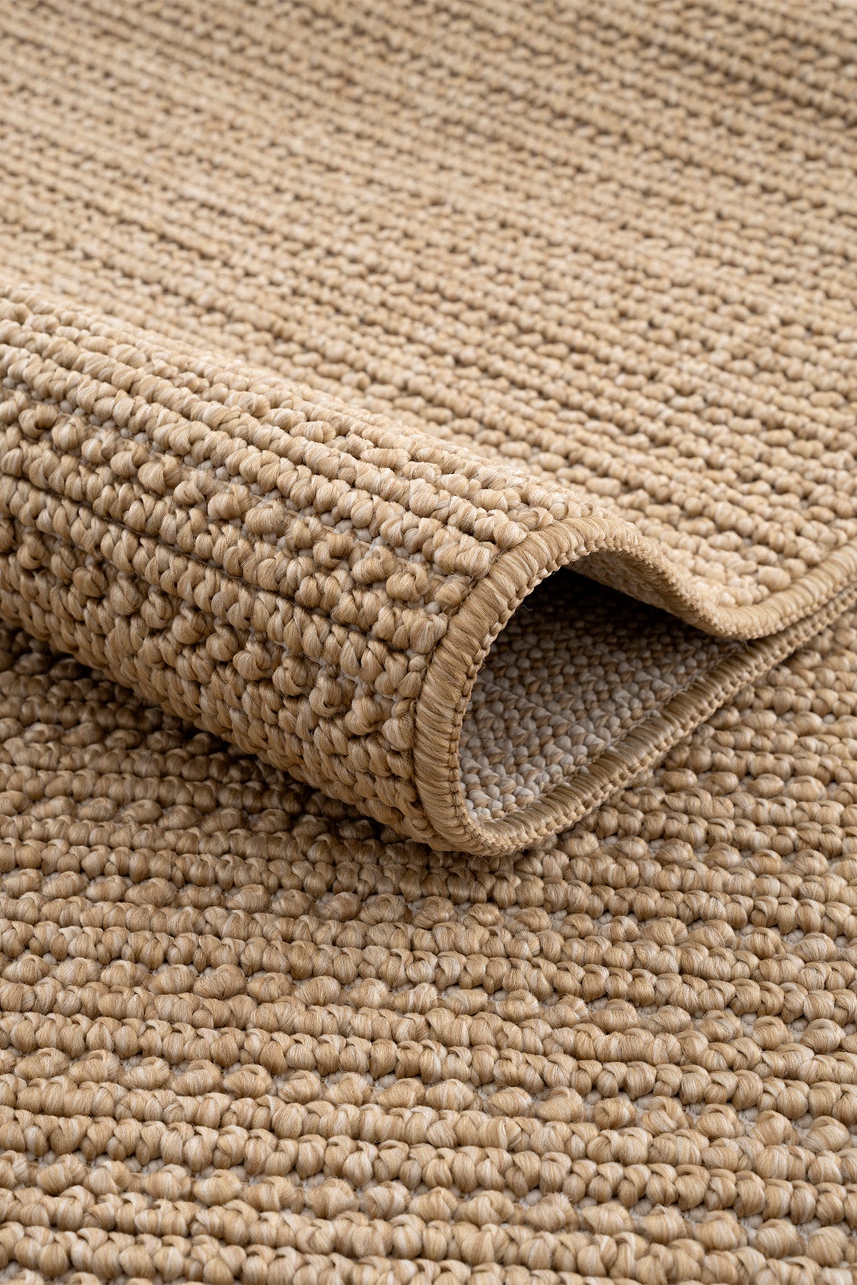 Retro Plain Natural Düz Dokuma Yolluk A3190Y
