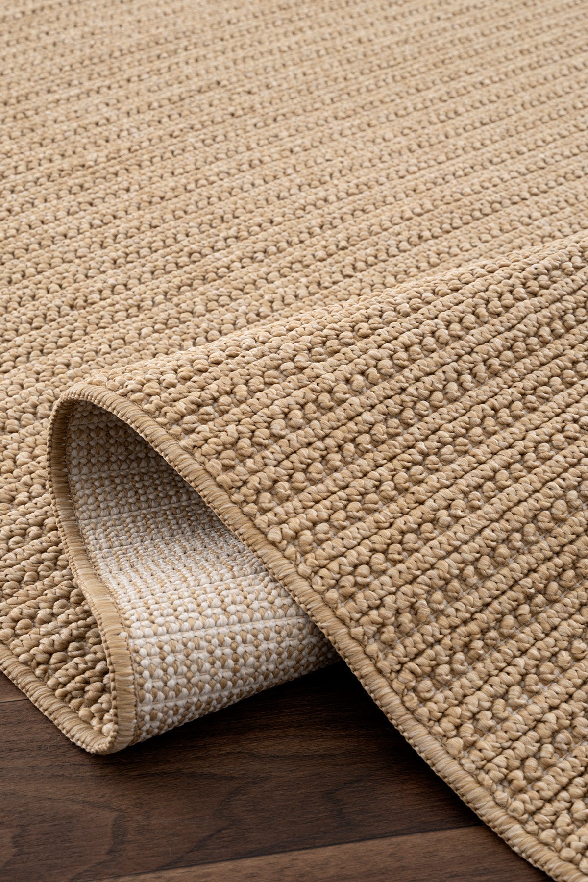 Retro Plain Natural Düz Dokuma Yolluk A3190Y