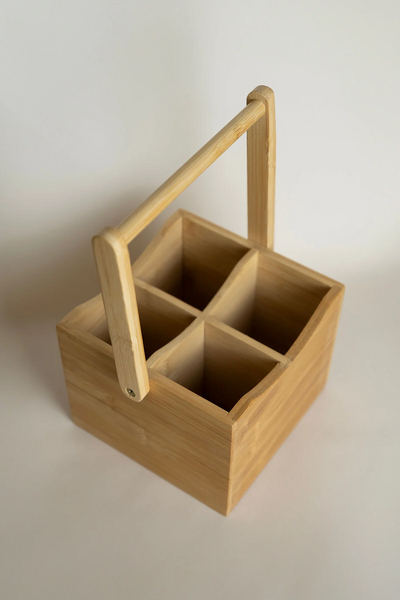 Root Bambu Kare 4 Bölmeli Organizer 5417