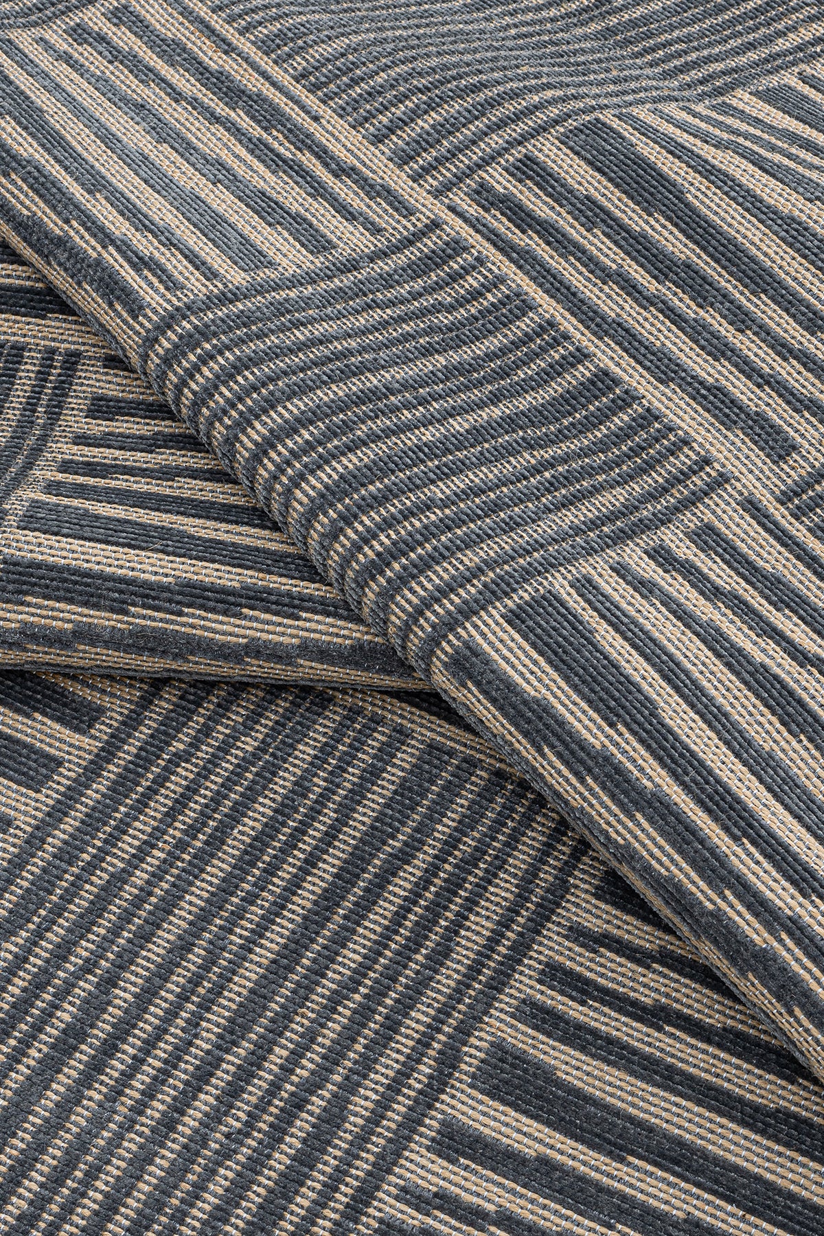 Rosso Antrasit Dokuma Sisal Halı Jüt Halı Kilim Salon Oturma Odası Yatak Odası Koridor Halısı 23043A