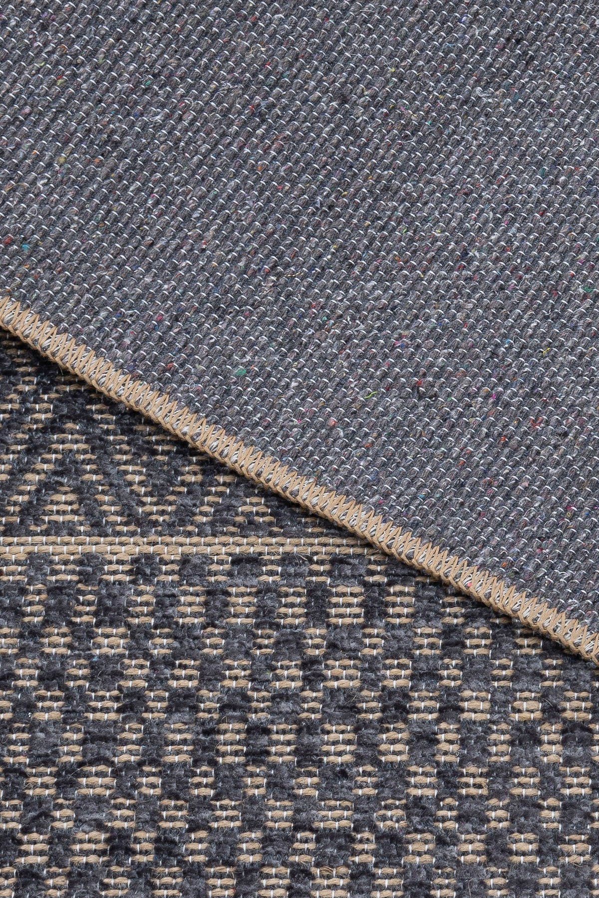 Rosso Antrasit Dokuma Sisal Halı Jüt Halı Kilim Salon Oturma Odası Yatak Odası Koridor Halısı23041A