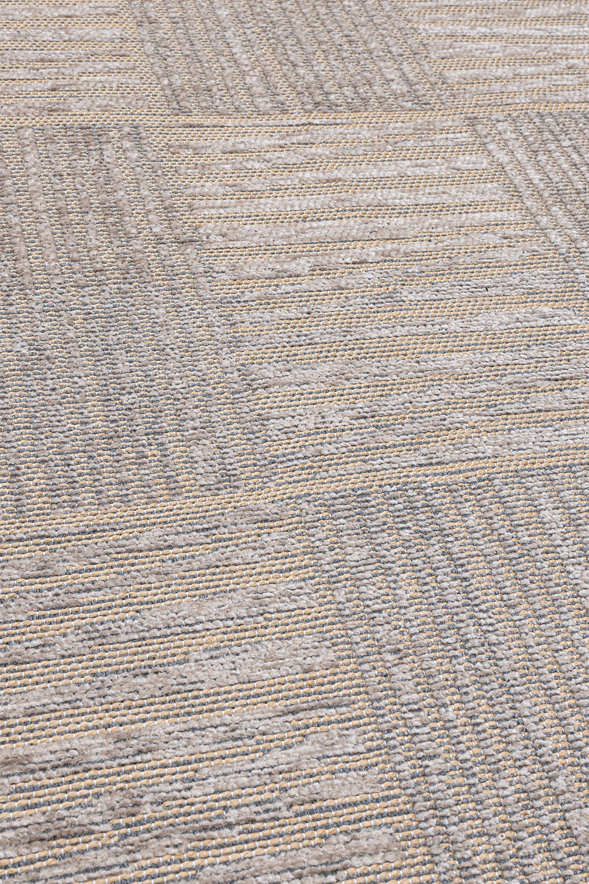 Rosso Bej Dokuma Sisal Halı Jüt Halı Kilim Salon Oturma Odası Yatak Odası Koridor Halısı 23043A