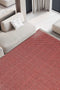 Rosso Kırmızı Dokuma Sisal Halı Jüt Halı Kilim Salon Oturma Odası Yatak Odası Koridor Halısı 23033A