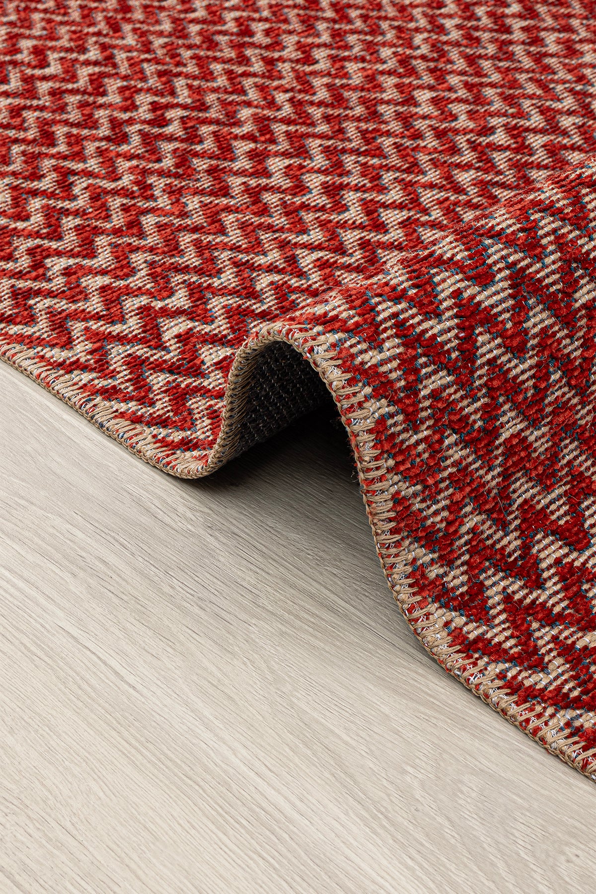 Rosso Kırmızı Dokuma Sisal Halı Jüt Halı Kilim Salon Oturma Odası Yatak Odası Koridor Halısı 23033A