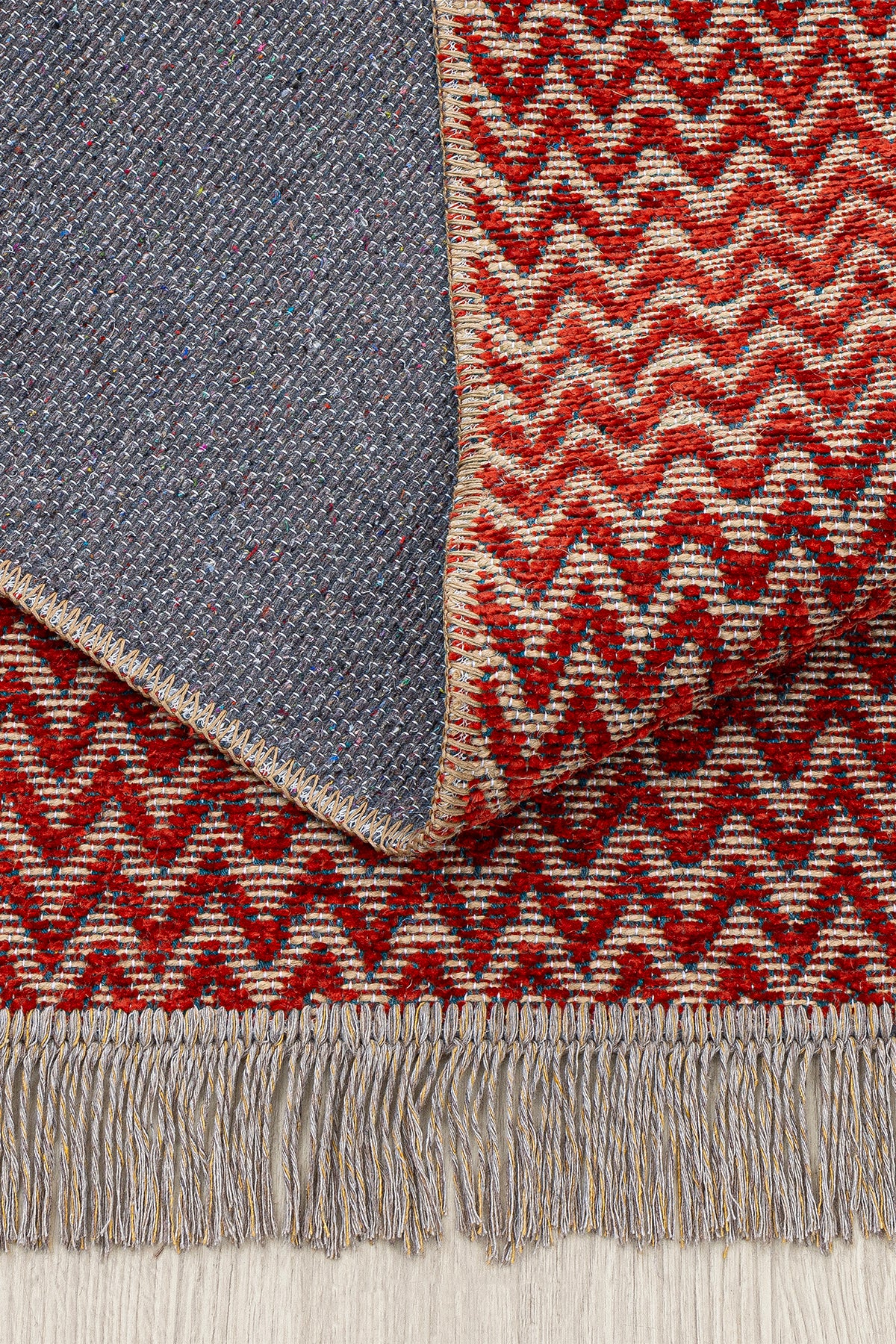 Rosso Kırmızı Dokuma Sisal Halı Jüt Halı Kilim Salon Oturma Odası Yatak Odası Koridor Halısı 23033A