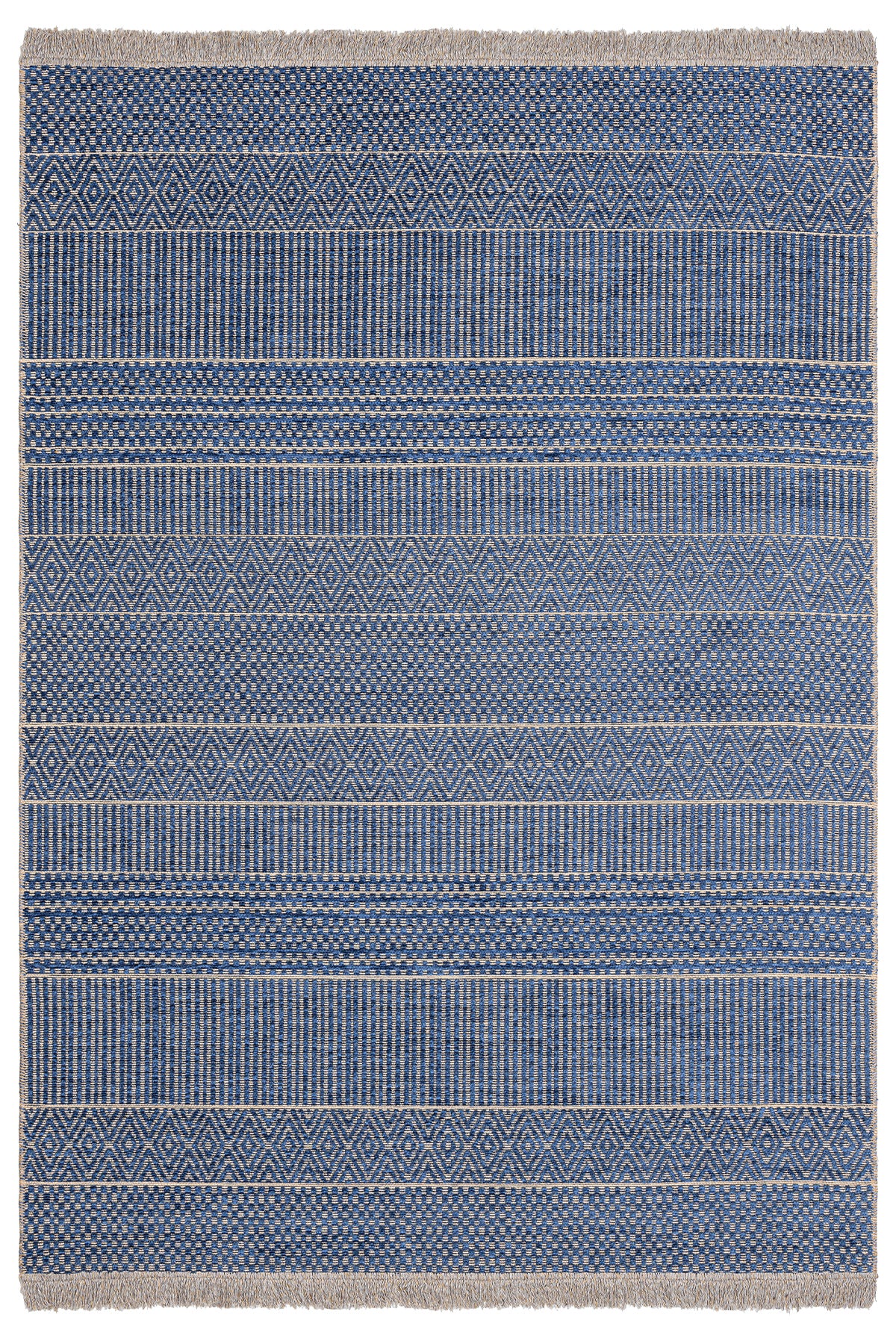 Rosso Lacivert Dokuma Sisal Halı Jüt Halı Kilim Salon Oturma Odası Yatak Odası Koridor Halısı 23041A