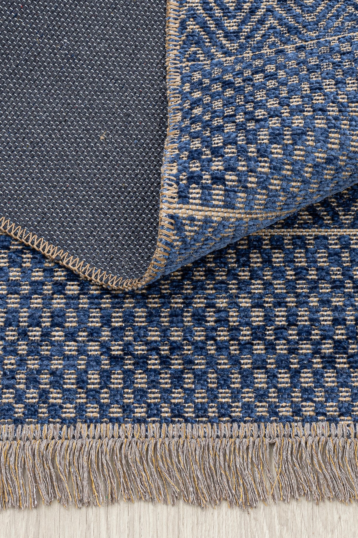 Rosso Lacivert Dokuma Sisal Halı Jüt Halı Kilim Salon Oturma Odası Yatak Odası Koridor Halısı 23041A
