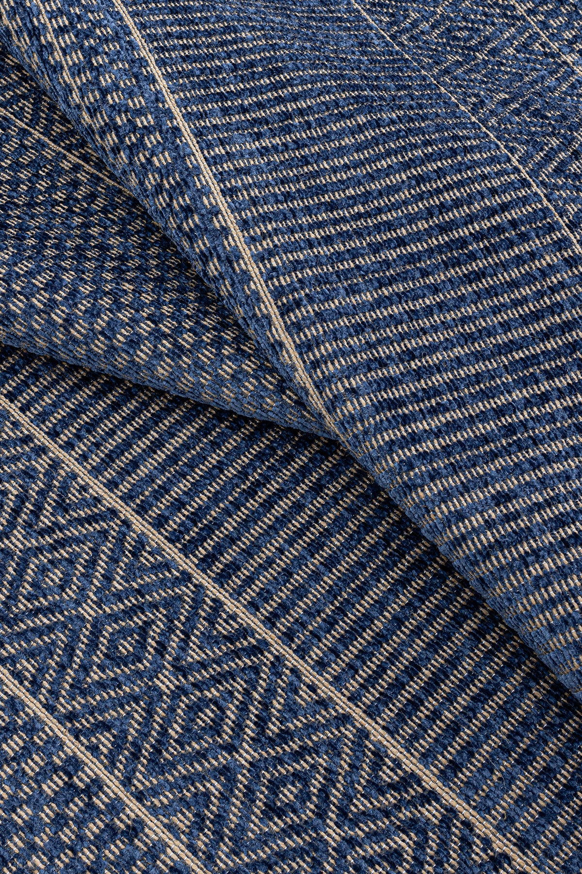 Rosso Lacivert Dokuma Sisal Halı Jüt Halı Kilim Salon Oturma Odası Yatak Odası Koridor Halısı 23041A