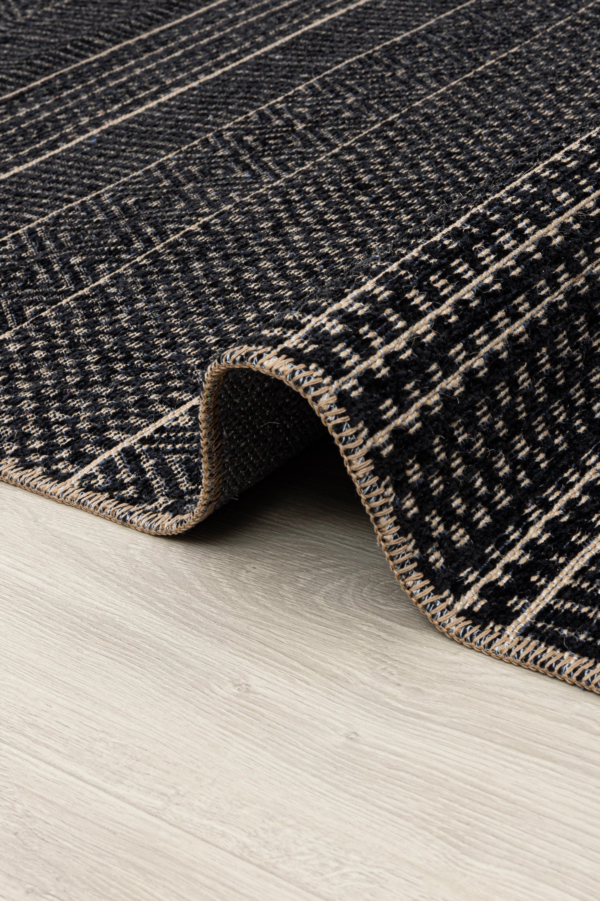 Rosso Siyah Dokuma Sisal Halı Jüt Halı Kilim Salon Oturma Odası Yatak Odası Koridor Halısı 23041A