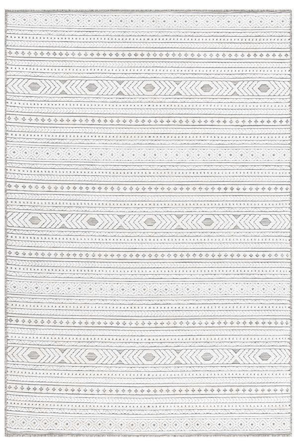 Sand Gri Krem Temizlenebilir Halı 65543A