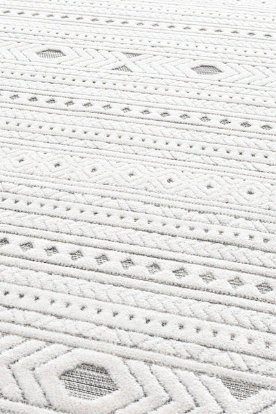 Sand Gri Krem Temizlenebilir Halı 65543A