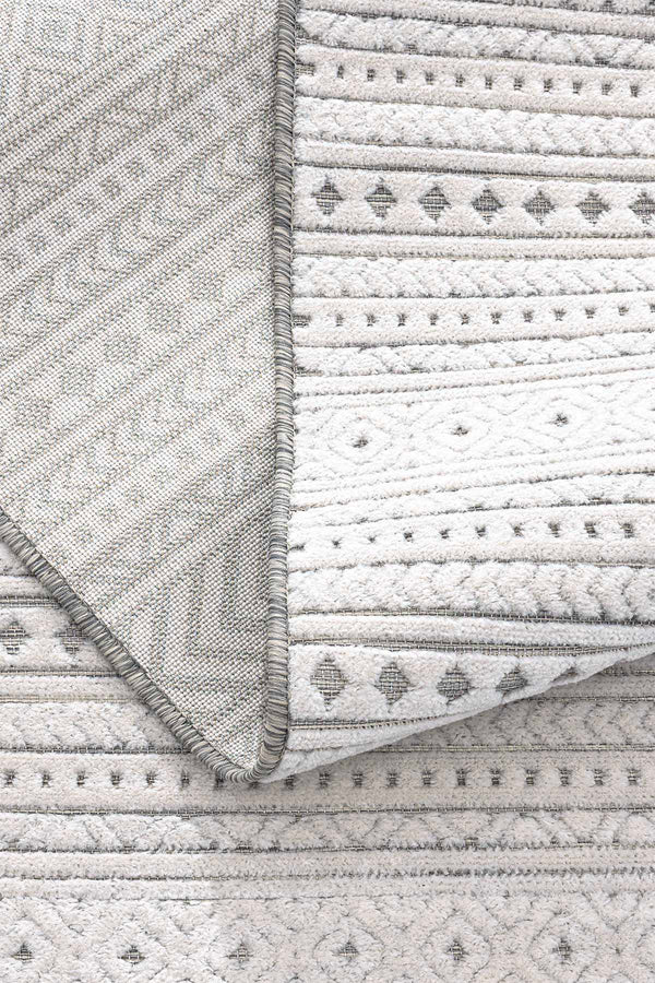 Sand Gri Krem Temizlenebilir Halı 65543A