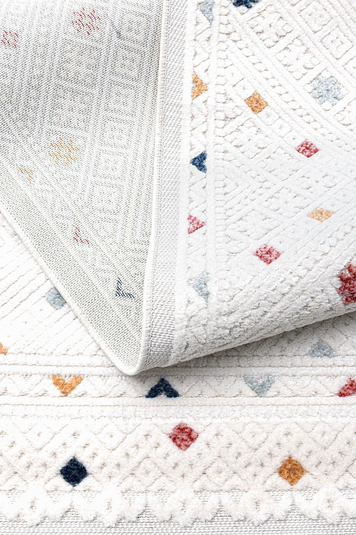 Sand Krem Multi Kolay Temizlenebilir Halı Kilim Oturma Odası Yatak Odası Koridor Makine Halısı 65548A