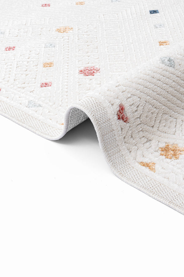 Sand Krem Multi Temizlenebilir Halı 65548A