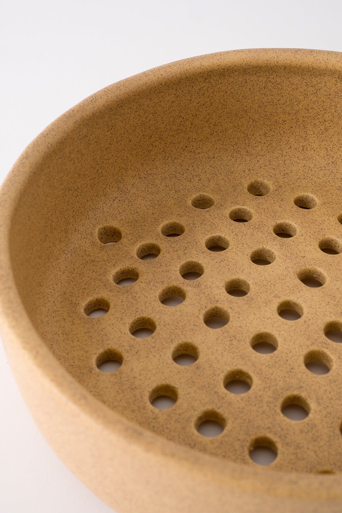 Sateen Bej Büyük El Yapımı Dekoratif Süzgeç 8603