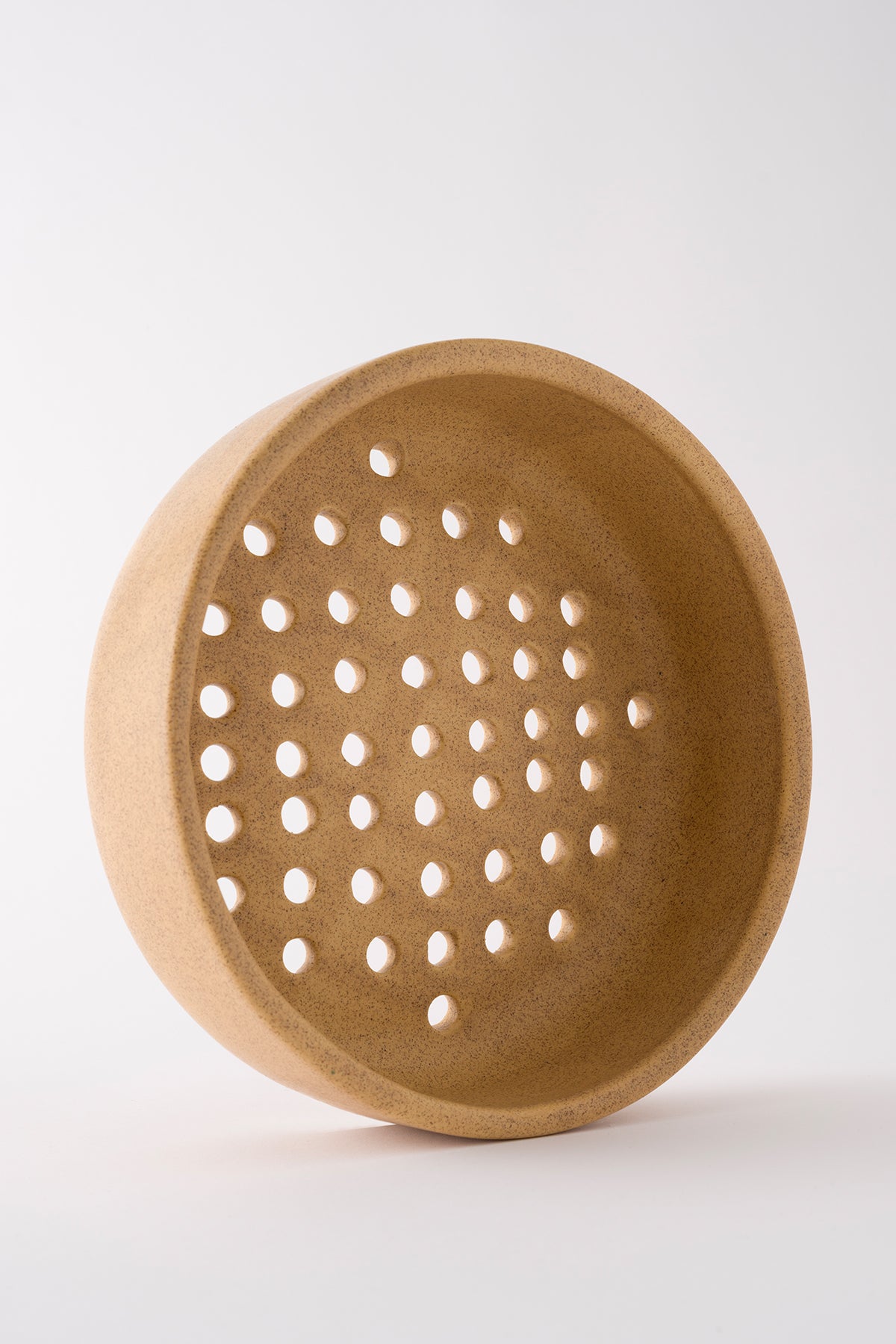 Sateen Bej Büyük El Yapımı Dekoratif Süzgeç 8603