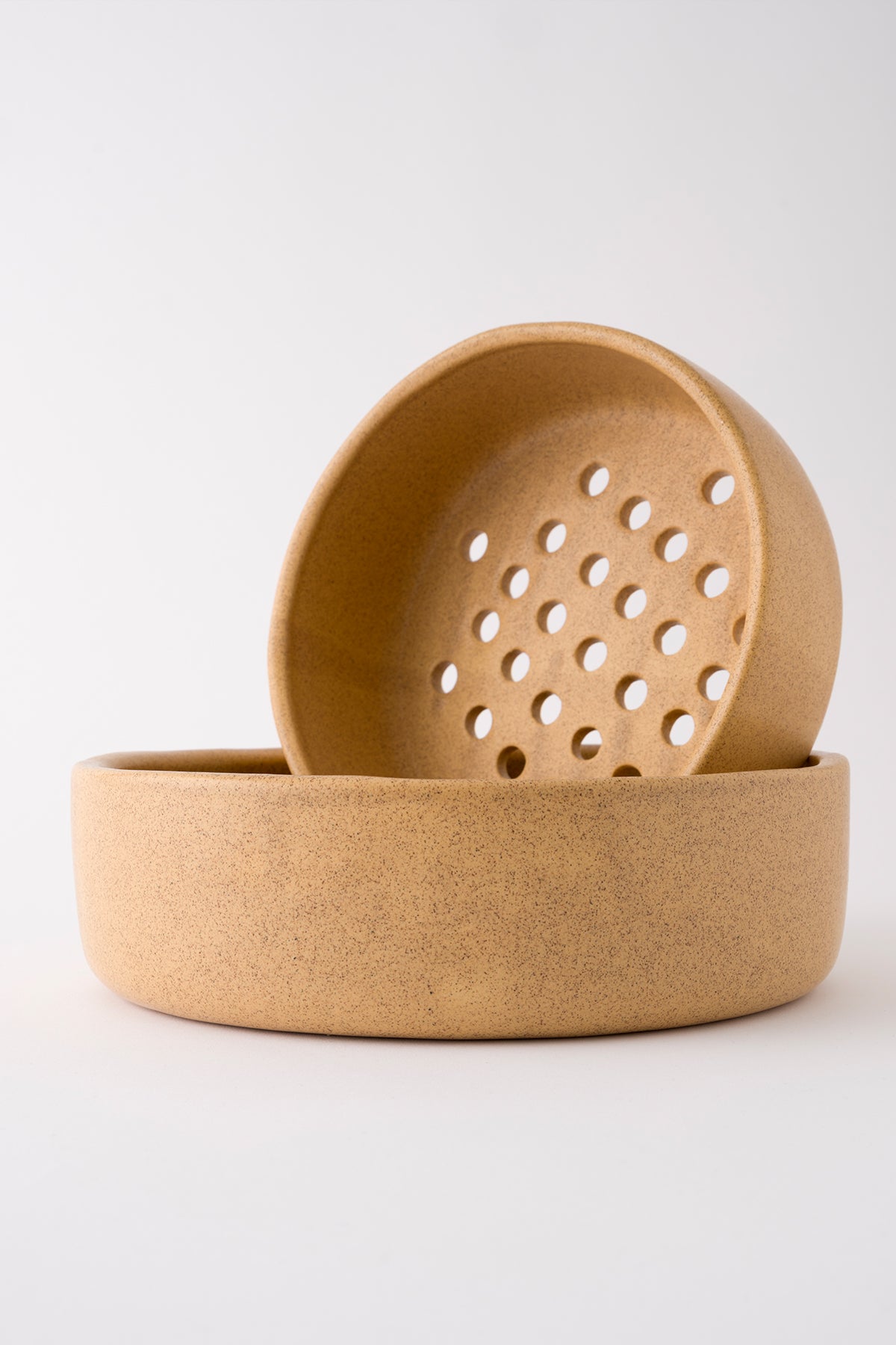 Sateen Bej Küçük El Yapımı Dekoratif Süzgeç 8601