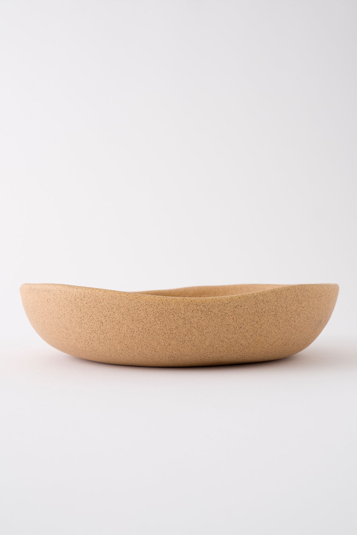 Sateen Mat Bej El Yapımı Sunum Tabağı 8630