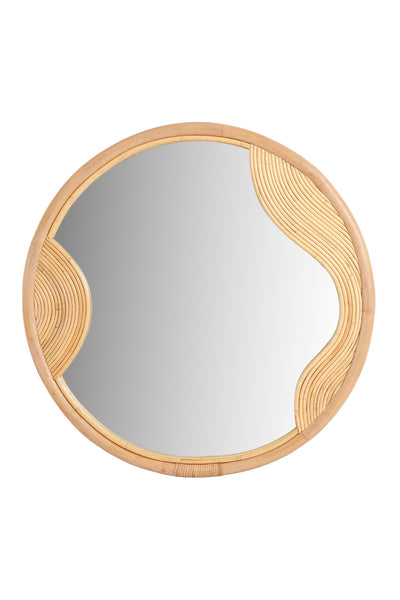 Savia Ahşap Özel Form Yuvarlak Ayna 10126