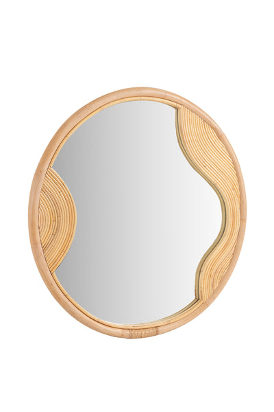 Savia Ahşap Özel Form Yuvarlak Ayna 10126