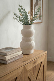 Savia Seramik Uzun Beyaz Vazo 10128