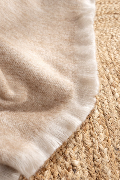 Scala Bej Tüylü Throw Battaniye 130X170 5072A