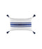 Scrub Lacivert Şeritli 30x50 Boncuk Elyaf İç Dolgulu Kırlent 4452A