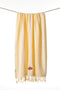 Sealıne Sarı Müslin Nakışlı Peştamal 90X170 2542