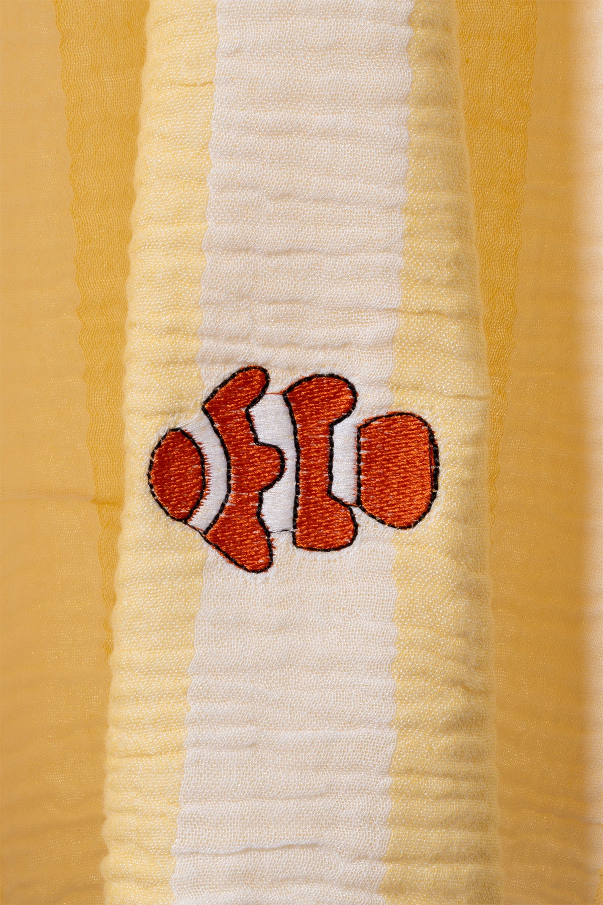 Sealıne Sarı Müslin Nakışlı Peştamal 90X170 2542