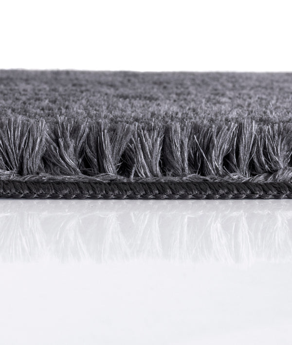 Segura Peluş Antrasit Kaydırmaz Taban 2'li Banyo Paspası 60 x 100 - 50 x 60