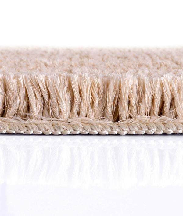 Segura Peluş Bej Kaydırmaz Taban 2'li Banyo Paspası 60 x 100 - 50 x 60