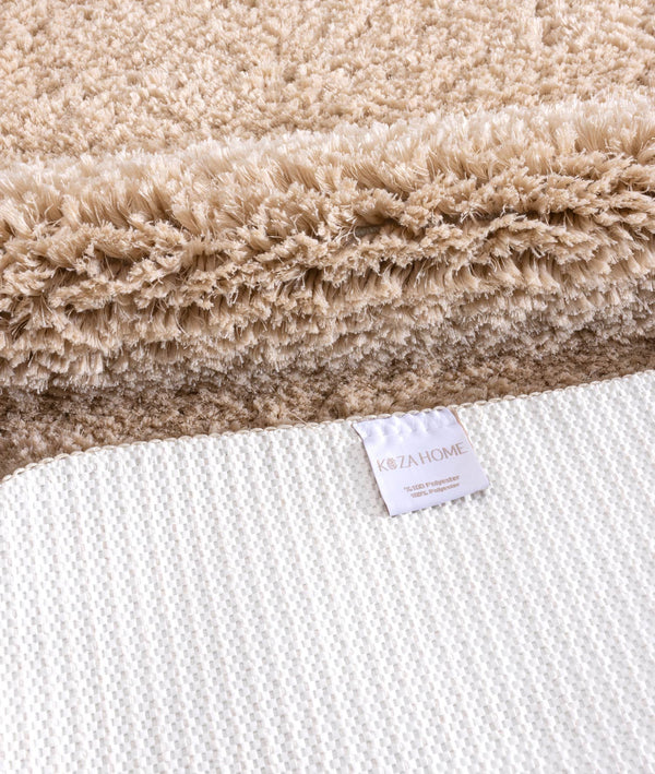 Segura Peluş Bej Kaydırmaz Taban 2'li Banyo Paspası 60 x 100 - 50 x 60