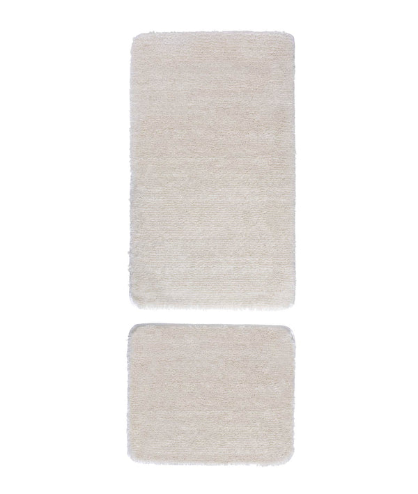 Segura Peluş Krem Kaydırmaz Taban 2'li Banyo Paspası 60 x 100 - 50 x 60
