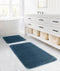 Segura Peluş Turkuaz Kaydırmaz Taban 2'li Banyo Paspası 60 x 100 - 50 x 60