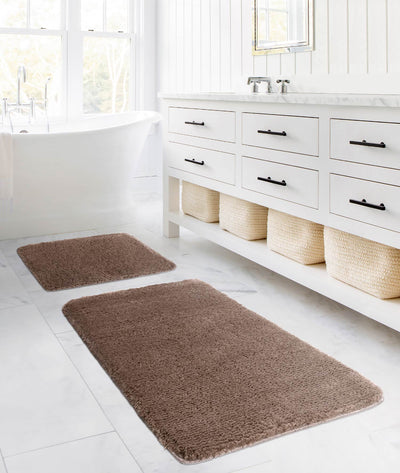 Segura Peluş Vizon Kaydırmaz Taban 2'li Banyo Paspası 60 x 100 - 50 x 60