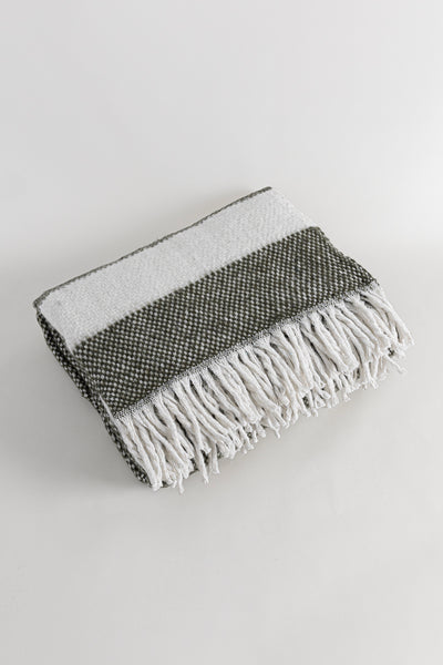 Serene Tv Battaniyesi Yeşil Krem 130 x 170 5062A