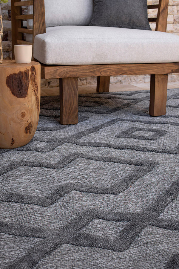 Silva Antrasit Temizlenebilir Halı 58594A