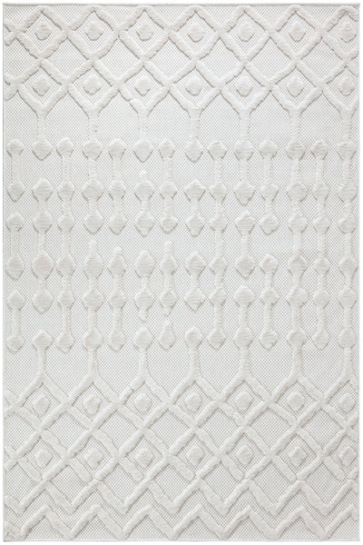 Silva Beyaz Temizlenebilir Halı 58388A