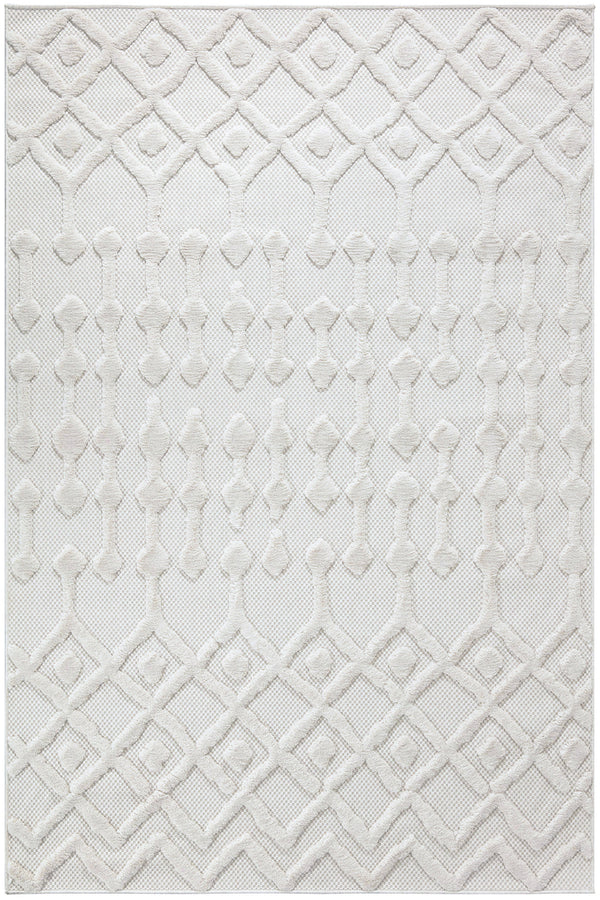 Silva Beyaz Temizlenebilir Halı 58388A