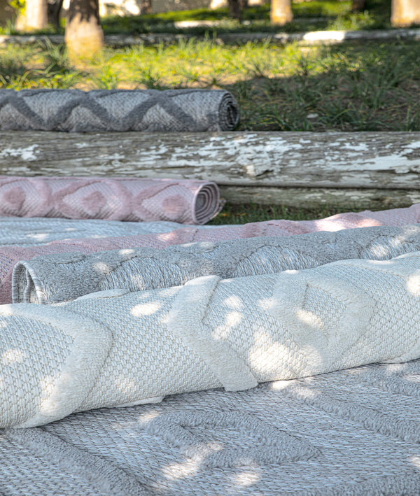 Silva Beyaz Temizlenebilir Halı 58388A