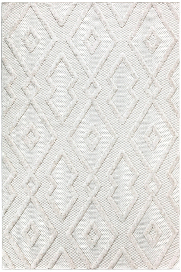 Silva Beyaz Temizlenebilir Halı 58594A